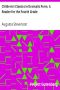 [Gutenberg 10541] • Children's Classics in Dramatic Form, A Reader for the Fourth Grade
